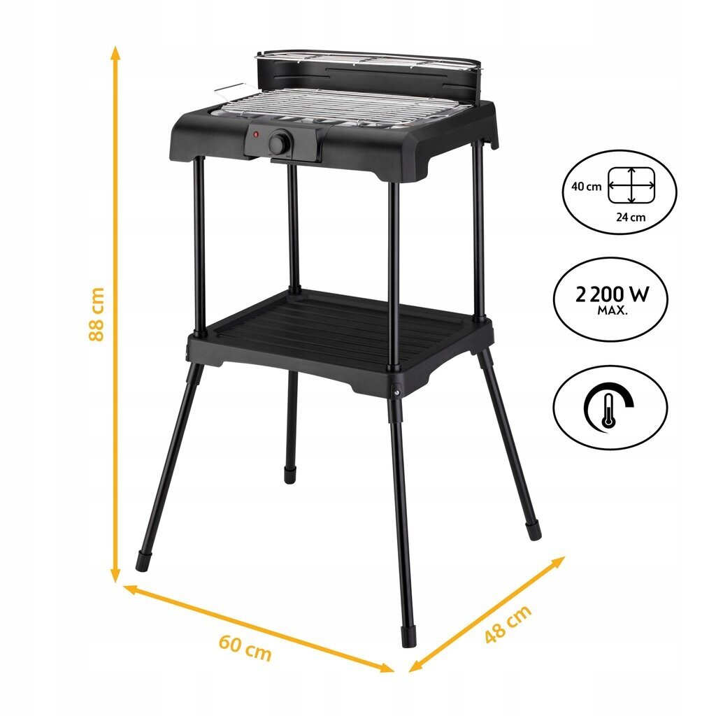 Esimene Austria 5350-3 must 2200 W hind ja info | Elektrigrillid | kaup24.ee