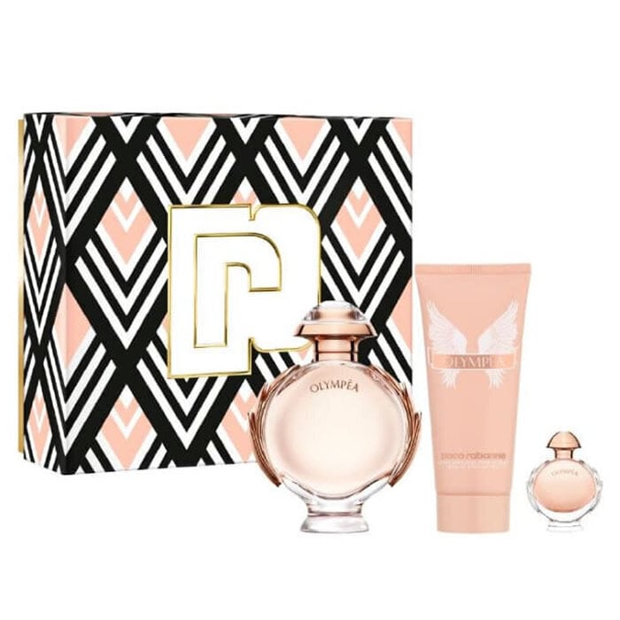 Komplekt naistele Paco Rabanne Olympea parfüümvesi EDP, 80 ml + 5 ml + kehakreem, 100 ml hind ja info | Naiste parfüümid | kaup24.ee