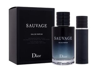 Komplekt Christian Dior Sauvage EDP meestele: parfüümvesi 100 ml + mini 10 ml hind ja info | Meeste parfüümid | kaup24.ee