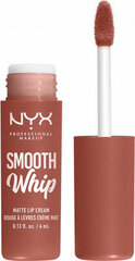 Huulepulk NYX Smooth Whipe Teddy fluff, 4 ml hind ja info | Huulepulgad, -läiked, -palsamid, vaseliin | kaup24.ee