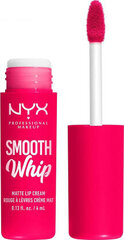 Huulepulk NYX Smooth Whipe Pillow fight, 4 ml цена и информация | Помады, бальзамы, блеск для губ | kaup24.ee