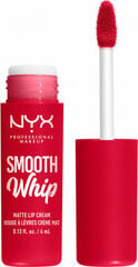 Huulepulk NYX Smooth Whipe Cerise, 4 ml hind ja info | Huulepulgad, -läiked, -palsamid, vaseliin | kaup24.ee