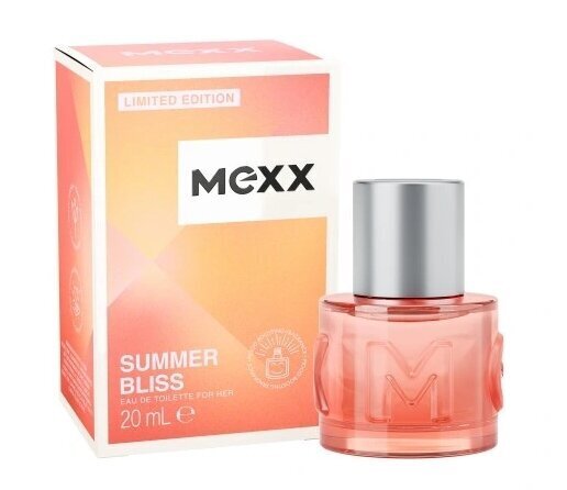 Tualettvesi Mexx Summer Bliss EDT naistele, 20 ml hind ja info | Naiste parfüümid | kaup24.ee