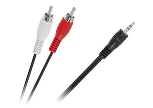 кабель с разъемом, 3,5-2 x rca, 1,5 м цена и информация | Кабели и провода | kaup24.ee