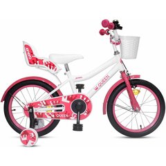 Laste jalgratas - Enero Queen, valge ja roosa hind ja info | Jooksurattad | kaup24.ee