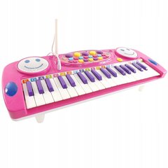 Klaver mikrofoniga, Luxma, roosa, 3702R hind ja info | Tüdrukute mänguasjad | kaup24.ee