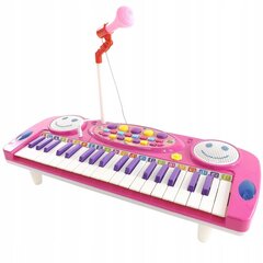 Klaver mikrofoniga, Luxma, roosa, 3702R hind ja info | Tüdrukute mänguasjad | kaup24.ee