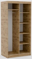 Шкаф ADRK Furniture Delia 100, коричневый цвет цена и информация | Шкафы | kaup24.ee