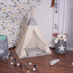 Палатка-типи Springos TIP10, серая цена и информация | Детские игровые домики | kaup24.ee