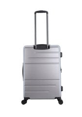 чемодан среднего размера, серебристый цена и информация | Чемоданы, дорожные сумки | kaup24.ee