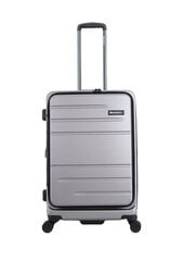 чемодан среднего размера, серебристый цена и информация | Чемоданы, дорожные сумки | kaup24.ee