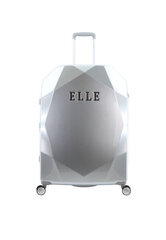 Suur kohver Elle teemant, L, hõbedane hind ja info | Kohvrid, reisikotid | kaup24.ee