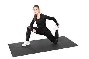 Fitnessmatt Atom, must, 4mm цена и информация | Коврики для йоги, фитнеса | kaup24.ee