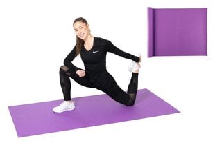 Fitnessmatt Atom, lilla, 4mm цена и информация | Коврики для йоги, фитнеса | kaup24.ee