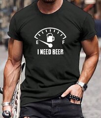 Мужская футболка с графическим рисунком I need beer цена и информация | Оригинальные футболки | kaup24.ee
