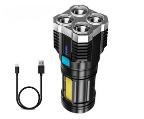 Светодиодный фонарик, Electronics LV-15013, черный, 1 шт. цена и информация | Фонарики, прожекторы | kaup24.ee