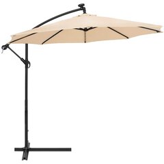Садовый зонт с солнечной панелью Springos GU0047 300 CM цена и информация | Зонты, маркизы, стойки | kaup24.ee
