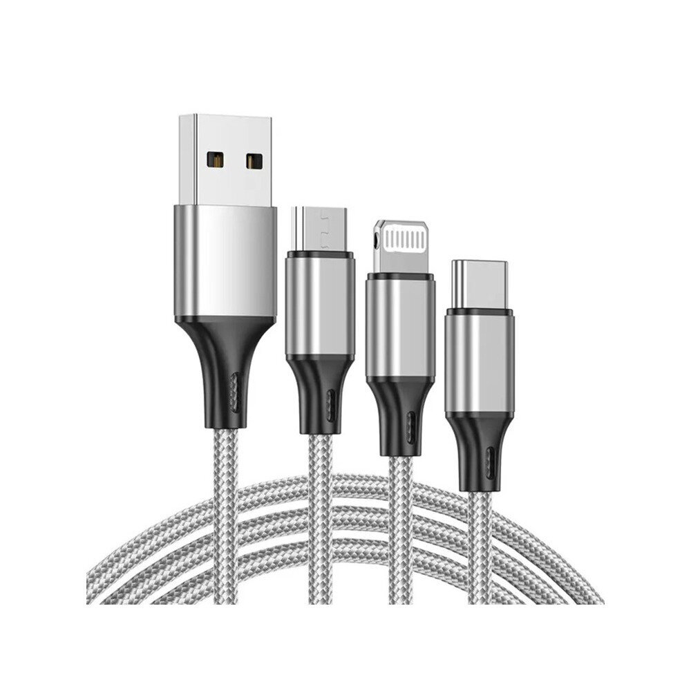 Kaabel telefonile 3in1 usb, C tüüp, micro USB hind ja info | Mobiiltelefonide laadijad | kaup24.ee