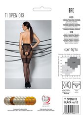 Сексуальные колготки Passion Ti Open 013, черный цвет цена и информация | Сексуальное женское белье | kaup24.ee
