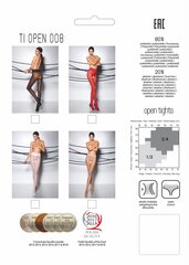 Seksikad sukkpüksid Passion Ti Open 008, punane hind ja info | Naiste sekspesu | kaup24.ee
