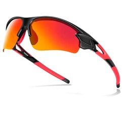 Поляризованные спортивные солнцезащитные очки для мужчин R10 красный цена и информация | Спортивные очки | kaup24.ee