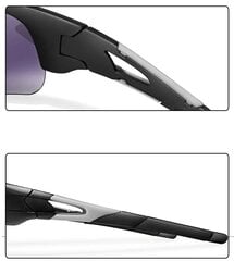 Поляризованные спортивные солнцезащитные очки для мужчин B10 черный цена и информация | Спортивные очки | kaup24.ee