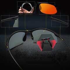 Поляризованные спортивные солнцезащитные очки для мужчин O90, красный цена и информация | Спортивные очки | kaup24.ee