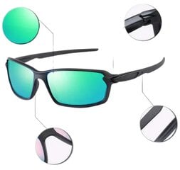 Поляризованные спортивные солнцезащитные очки для мужчин T33, зеленые цена и информация | Спортивные очки | kaup24.ee