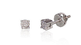 Kuldkõrvarõngad teemantidega 585 Diamond hind ja info | Kõrvarõngad | kaup24.ee