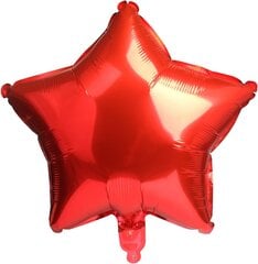 Fooliumist õhupall Täht, 45 cm,punane hind ja info | Õhupallid | kaup24.ee