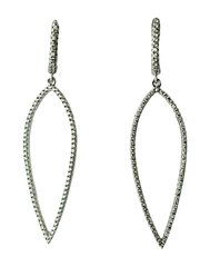 Stella jewelry roodiumhõbedast kõrvarõngad naistele sünteetiliste kividega, ME11614B hind ja info | Kõrvarõngad | kaup24.ee