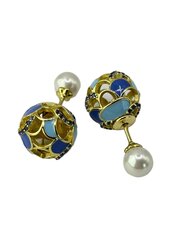 Stella jewelry kullatud hõbedast kõrvarõngad naistele sünteetiliste kividega, ME15302B hind ja info | Kõrvarõngad | kaup24.ee