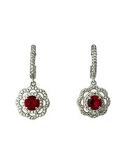 Stella jewelry roodiumhõbedast kõrvarõngad naistele sünteetiliste kividega, ME10847C hind ja info | Kõrvarõngad | kaup24.ee