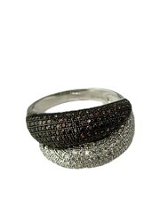 Stella jewelry roodiumiga kaetud hõbesõrmus naistele sünteetiliste kividega, ML10241F hind ja info | Sõrmused | kaup24.ee