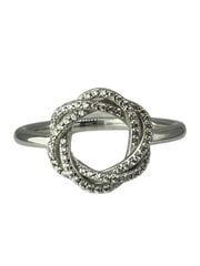 Stella jewelry roodiumiga kaetud hõbesõrmus naistele sünteetiliste kividega, 0L02026B hind ja info | Sõrmused | kaup24.ee