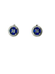 Stella jewelry roodiumhõbedast kõrvarõngad naistele sünteetiliste kividega, CHE0001 hind ja info | Kõrvarõngad | kaup24.ee