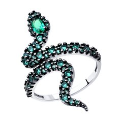 Stella jewelry roodiumiga kaetud hõbesõrmus naistele sünteetiliste kividega, 94013675-91 hind ja info | Sõrmused | kaup24.ee