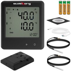 Temperatuuriregistraatori termomeetri vahemik -40 kuni 125C Micro USB LCD IP54 hind ja info | Mõõdikud (niiskus, temp, pH, ORP) | kaup24.ee