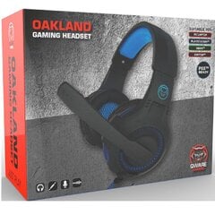 Qware Gaming Oakland, must/sinine hind ja info | Kõrvaklapid | kaup24.ee