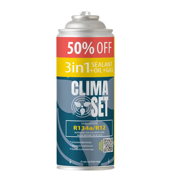 ClimaSet autokonditsioneeri täitevahend 3in1 R134a, 235g hind ja info | Autokeemia | kaup24.ee