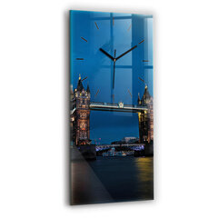 Seinakell Torni sild London öösel, 30x60 cm цена и информация | Часы | kaup24.ee