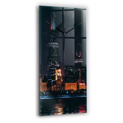 Seinakell Chicago linnamaastik, 30x60 cm цена и информация | Часы | kaup24.ee