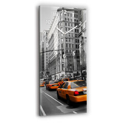 Seinakell Manhattan ja taksod, 30x60 cm hind ja info | Kellad | kaup24.ee