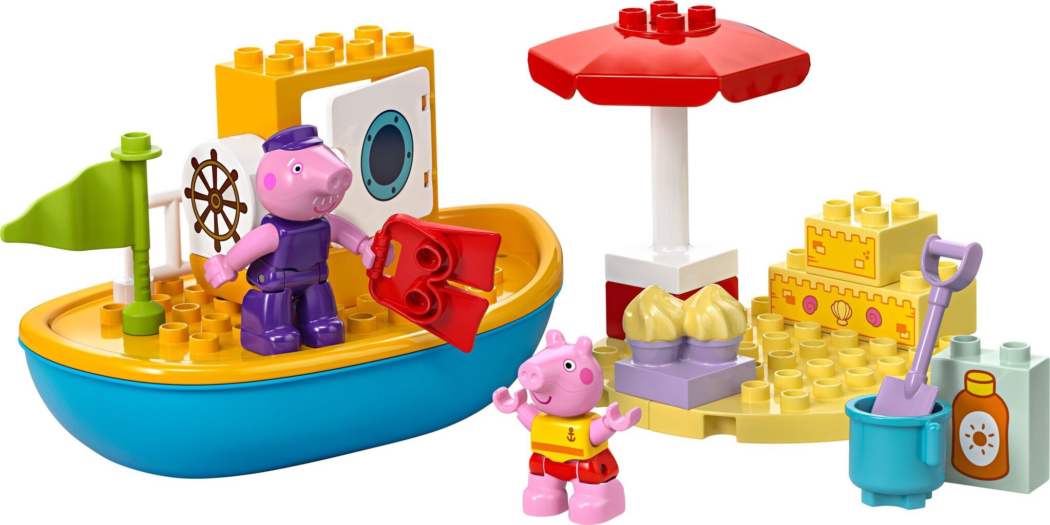 10432 Lego® Duplo Põrsas Peppa paadireis цена и информация | Klotsid ja konstruktorid | kaup24.ee