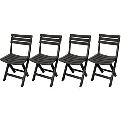 набор пластиковых складных стульев цена и информация | Садовые стулья, кресла, пуфы | kaup24.ee