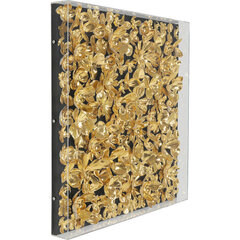 Dekoratiivpaneel Gold Flower 60 x 60 cm hind ja info | Sisustuselemendid | kaup24.ee