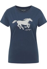 Mustang T-särk naistele 1015161*5429, sinine hind ja info | Naiste T-särgid, topid | kaup24.ee