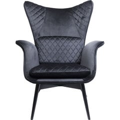 Кресло Tudor Velvet Черное цена и информация | Офисные кресла | kaup24.ee