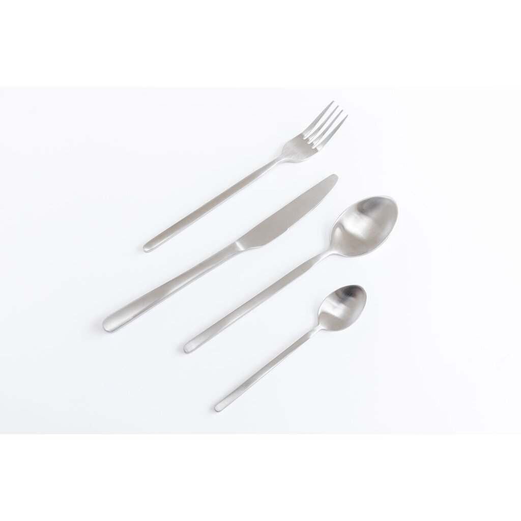 Söögiriistade komplekt Cutlery Gloria Matt Silver, 16 tk hind ja info | Söögiriistad | kaup24.ee