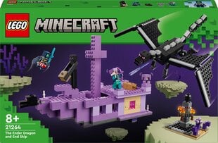 21264 Lego® Minecraft Enderi draakon ja lõpulaev цена и информация | Конструкторы и кубики | kaup24.ee